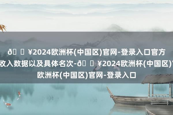 🔥2024欧洲杯(中国区)官网-登录入口官方并未公布具体收入数据以及具体名次-🔥2024欧洲杯(中国区)官网-登录入口