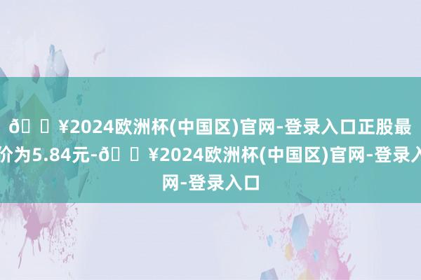 🔥2024欧洲杯(中国区)官网-登录入口正股最新价为5.84元-🔥2024欧洲杯(中国区)官网-登录入口